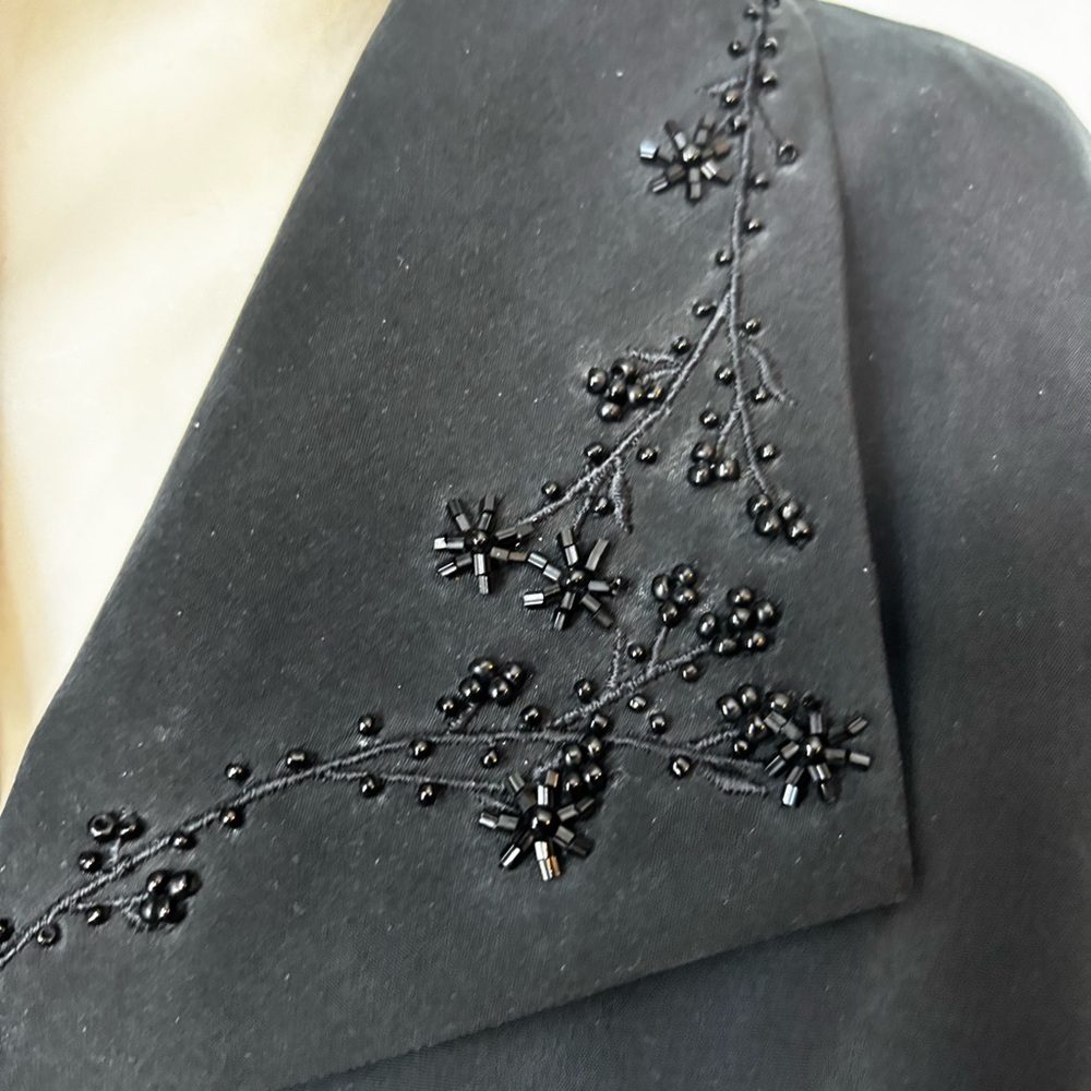 Patrick Collection Vintage 90s Size 14 Silk Jacke… - image 5